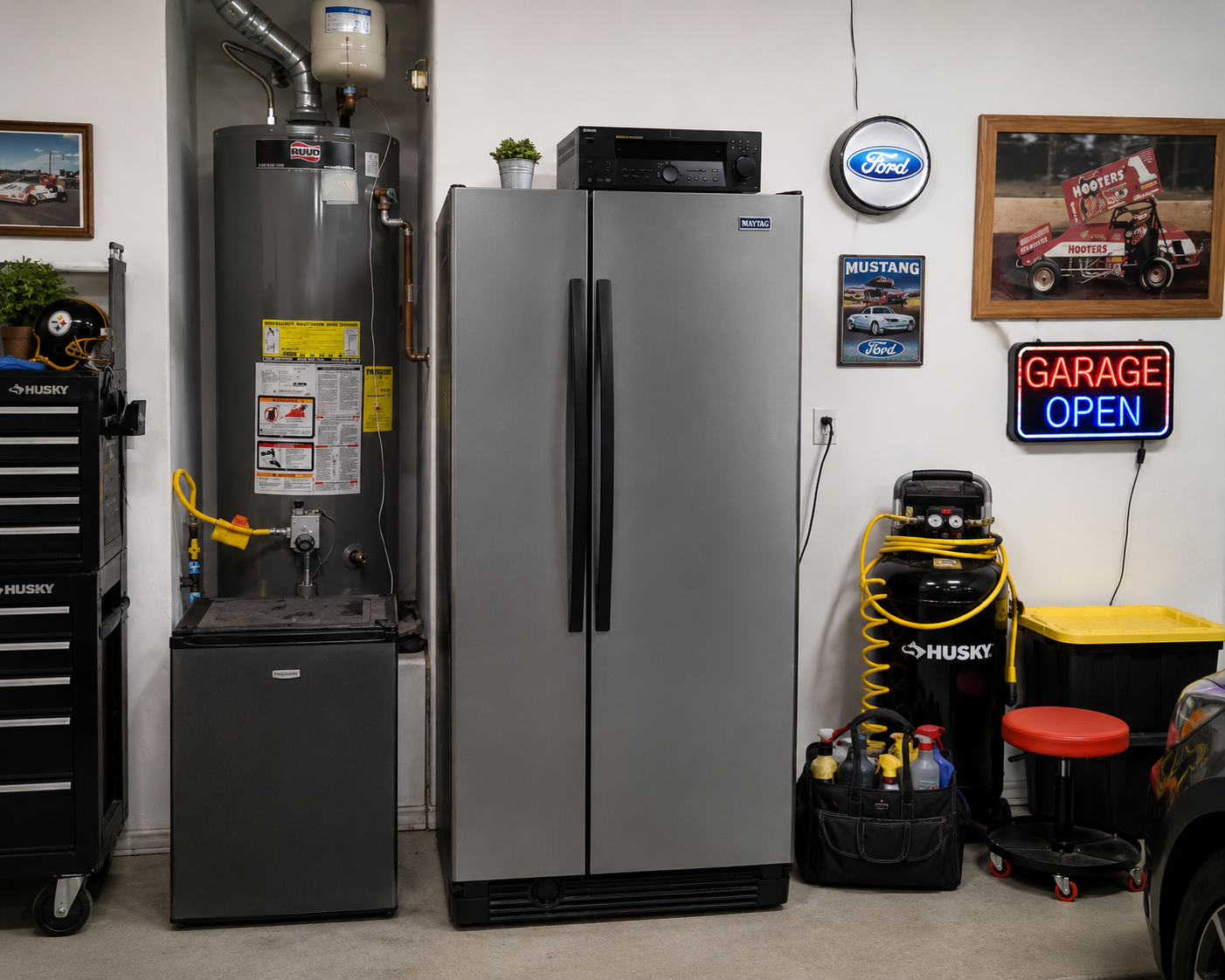 Appliance removal from garage